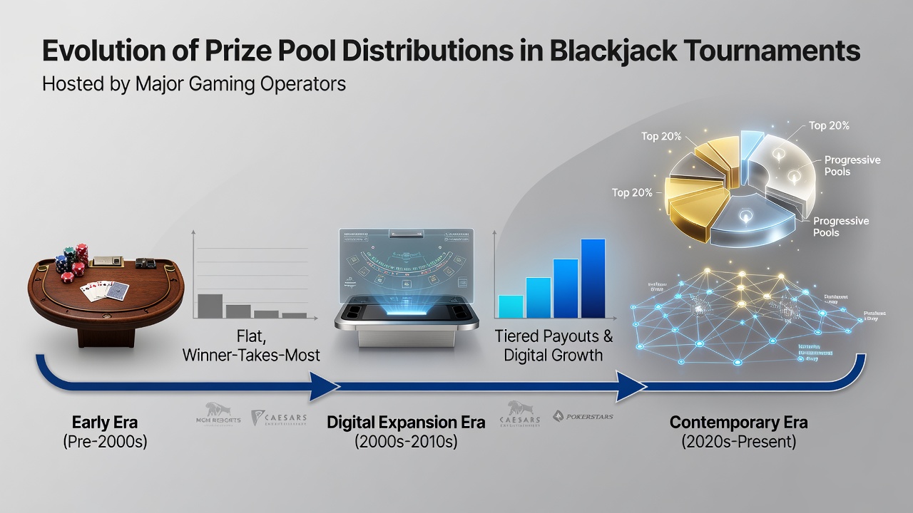 Historical overview of blackjack tournament prize structures at major casino resorts