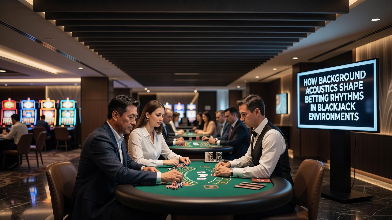 Close-up of blackjack chips and cards with subtle background noise visualization