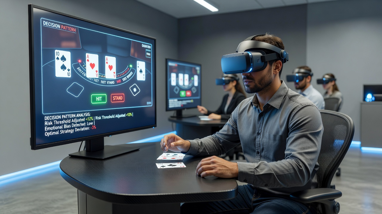 How Virtual Reality Simulations Alter Decision-Making Patterns in Blackjack Training Modules