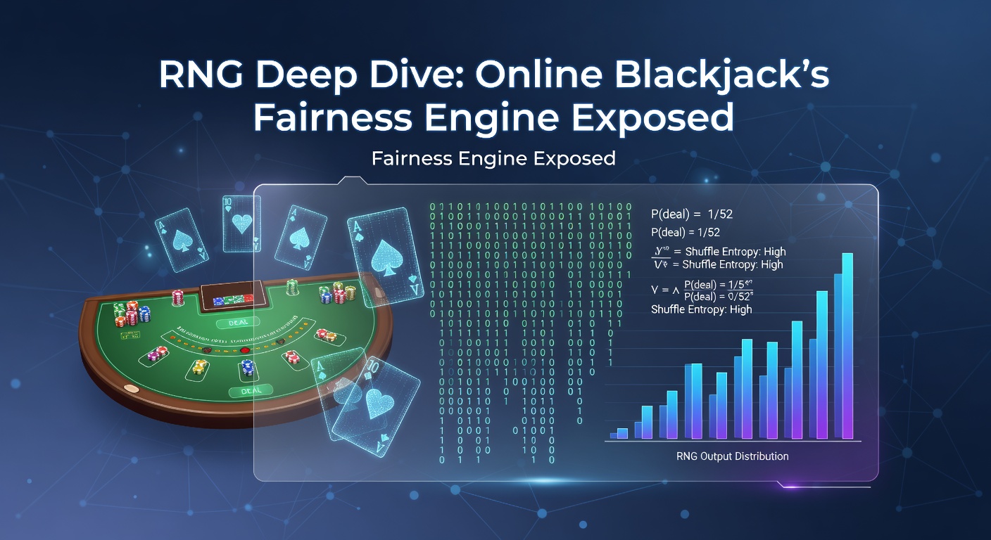 Close-up of digital code streams representing RNG algorithms powering online blackjack deals
